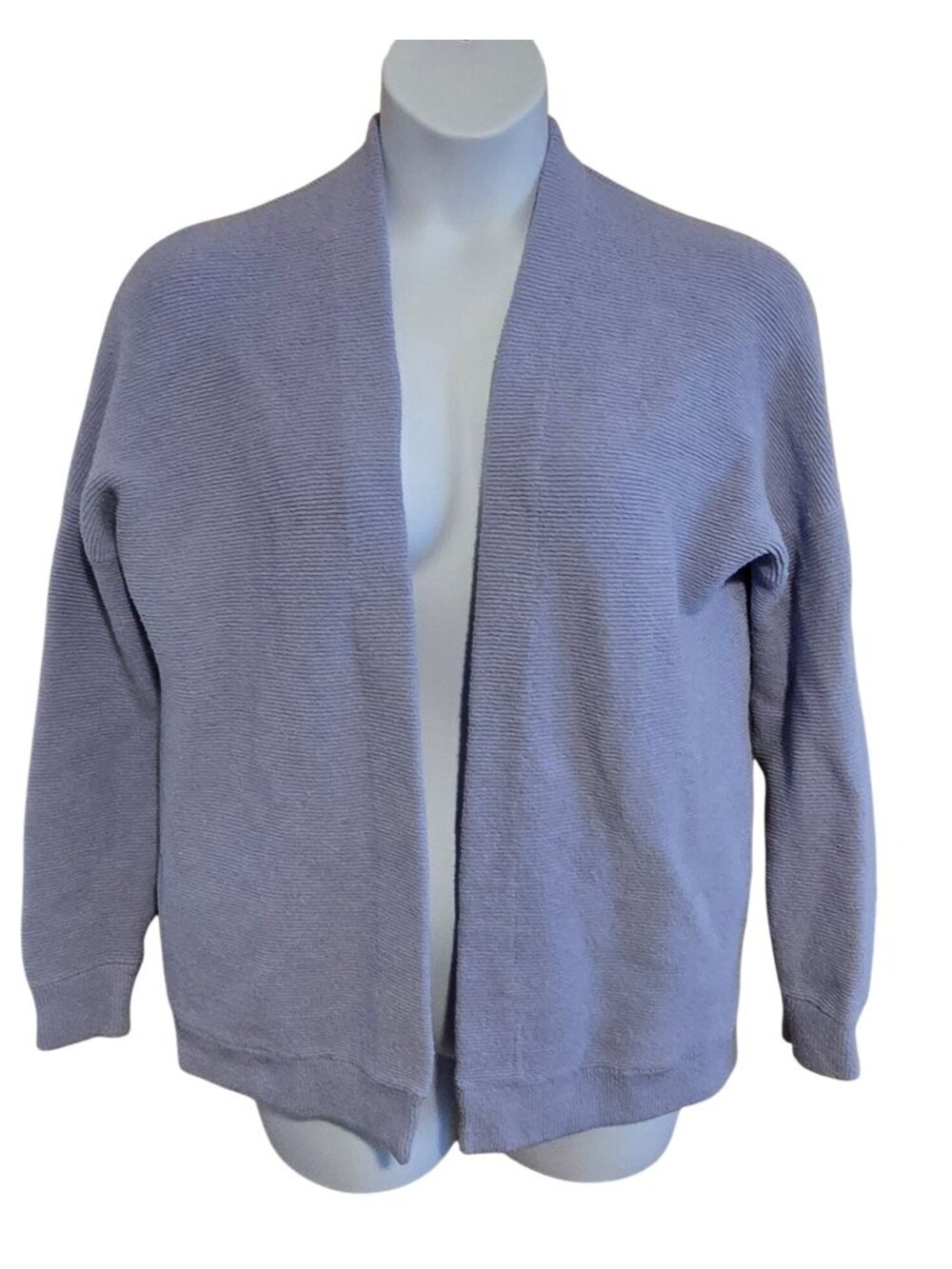 Free People Open Front Lilac Cardigan Sweater Soft Cozy warm cottagecore